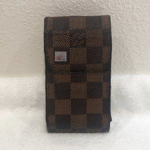 LOUIS VUITTON Damier Ebene Lipstick Case